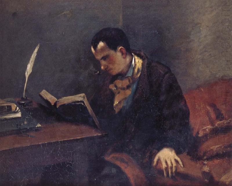 Portrait of Baudelaire, Gustave Courbet